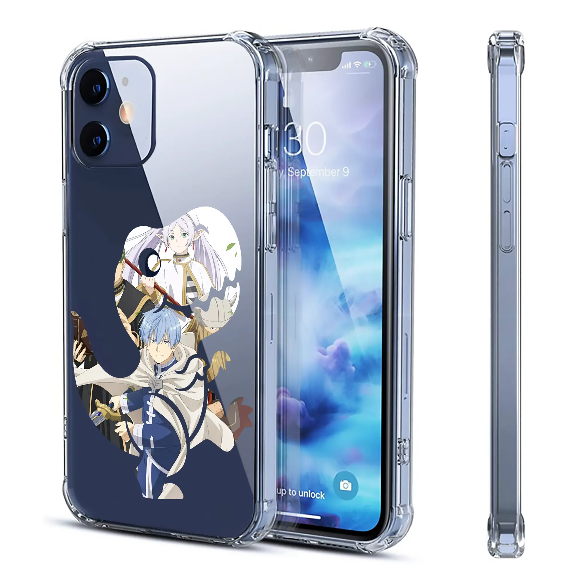 葬送のフリーレン（Frieren） グッズ,ヒンメル（Himmel） - IPhone 12シリーズ対応 ・ 透明スマホケース ・ クリアソフトケース ・ TPU素材 ・ 耐衝撃 ・ 高密着 ・ 防汚 防指紋 ・ 簡単着脱